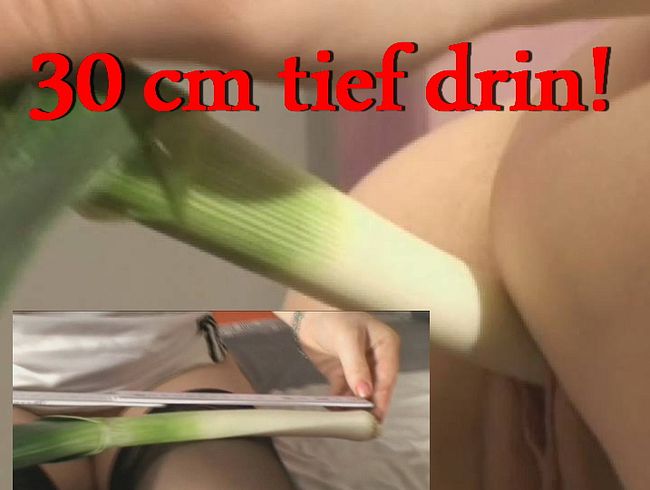 30 cm tief in der Fotze