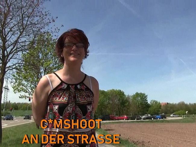 Cumshoot an der Strasse