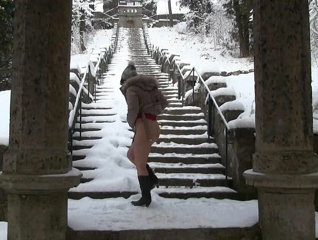 Die Muschi im Schnee